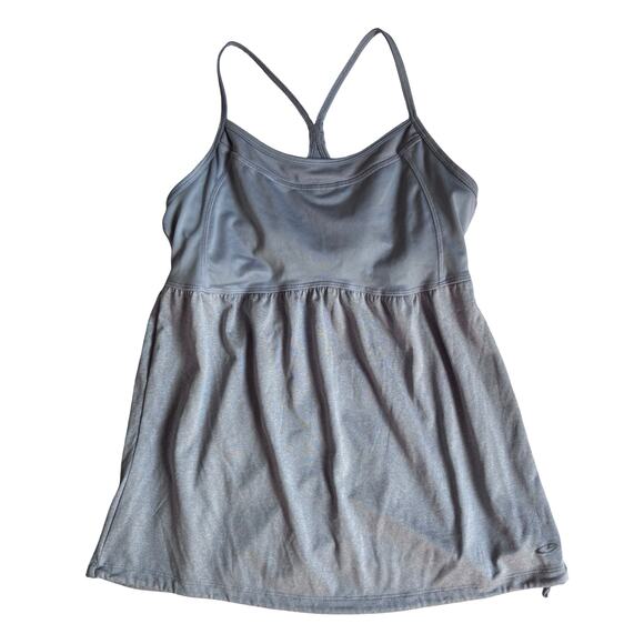 Champion Girls Large Gray Active Tank Racerback Adjustable Hem - Picture 1 of 11